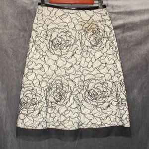 Vintage ARDEN B Floral Mesh Skirt 🌵xs